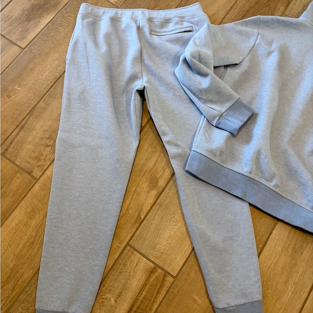 Polo Ralph Lauren Men's Full Zip Hoodie and jogger pants Medium Heather Blue - Picture 7 of 8